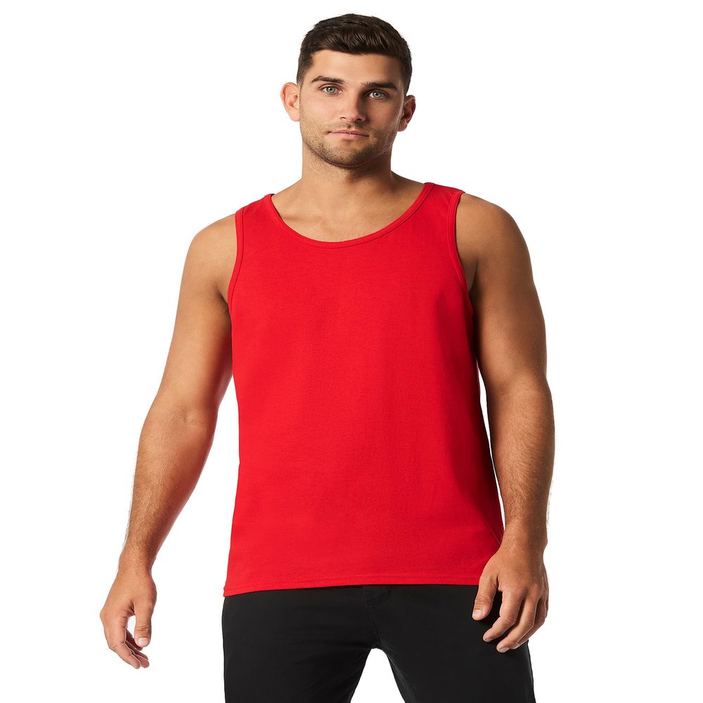 Gildan Heavy Cotton Tank Top, Red, X-Large