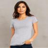 Next Level Apparel Women's Collar Tear Away Label Jersey T-Shirt, Heather Gray, Medium view 2
