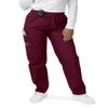 Sivvan Scrubs for Women - Drawstring Cargo Scrub Pants - S8200 - Burgundy - 3X view 1