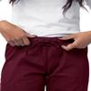 Sivvan Scrubs for Women - Drawstring Cargo Scrub Pants - S8200 - Burgundy - 3X view 4