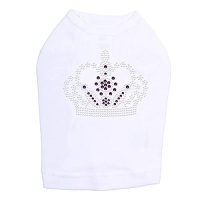 Crown #13 - Clear and Purple - Dog Shirt