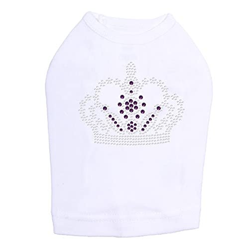 Crown #13 - Clear and Purple - Dog Shirt