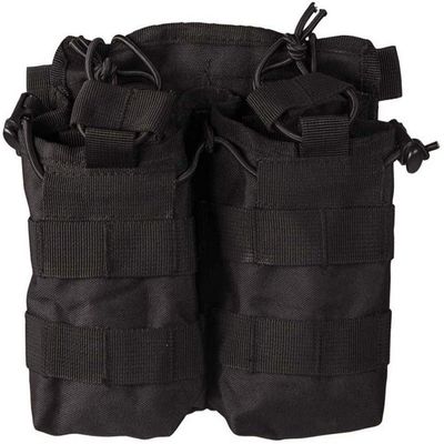 Mil-Tec Mag Pouch Open Top Double Black