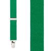 Suspender Store Solid Color 1-Inch Wide Elastic Suspenders - Sewn X-Back - Clip - 54" for 6'1" to 6'5" tall - Kelly Green view 2