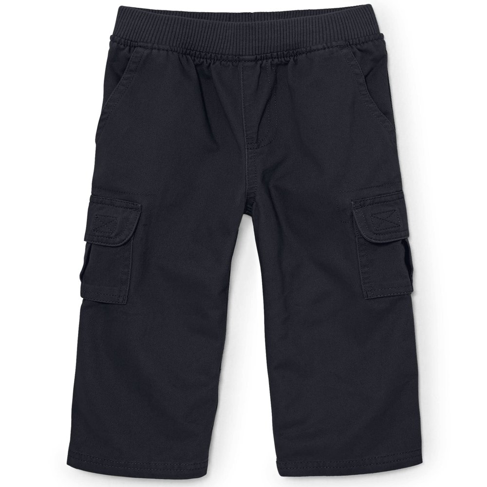 The Children's Place Baby Boys and Toddler Boys Pull On Cargo Pants, New Navy, 9-12 MONTHS