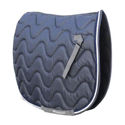 Rhinegold Wave Saddle Pad-Cob-Denim/Blue