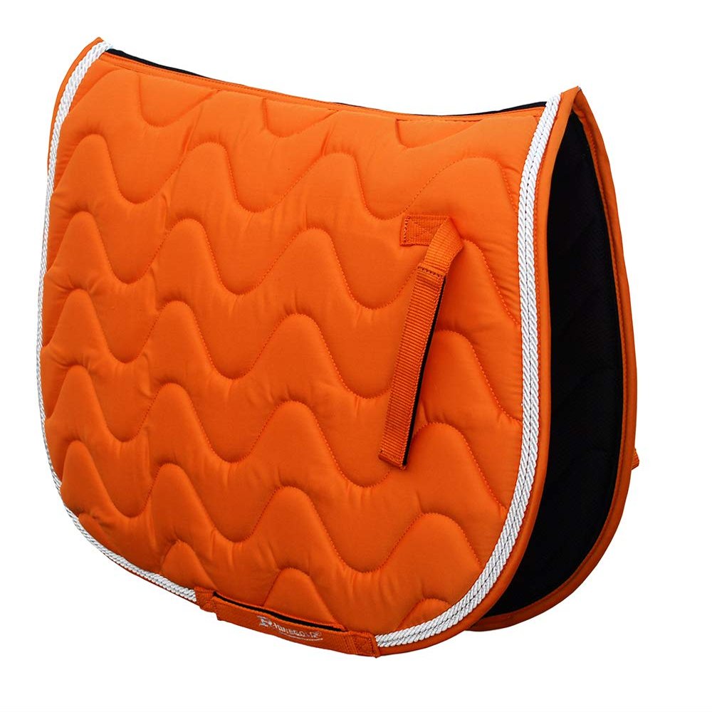 Rhinegold Wave Saddle Pad-Cob-Tangerine
