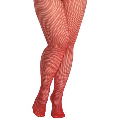 amscan Red Fishnet Stockings - Adult Standard Size (1 Pc.) - Vibrant Color & Comfortable Fit - Perfect for Parties & Stylish Nights Out