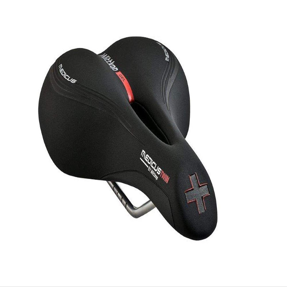 Bchel Twin Women Bike Saddle WITTKOP Medicus 2.0 Trekking Black, One Size, 51202
