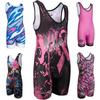 KO Sports Gear Unisex Wrestling Singlet for Adult Wrestlers - Wrestling Singlet for Men & Women - Bold Durable Uniform, Stretchy Breathable Material - KO Cancer, Adult XX-Large view 1