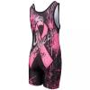 KO Sports Gear Unisex Wrestling Singlet for Adult Wrestlers - Wrestling Singlet for Men & Women - Bold Durable Uniform, Stretchy Breathable Material - KO Cancer, Adult X-Small view 3