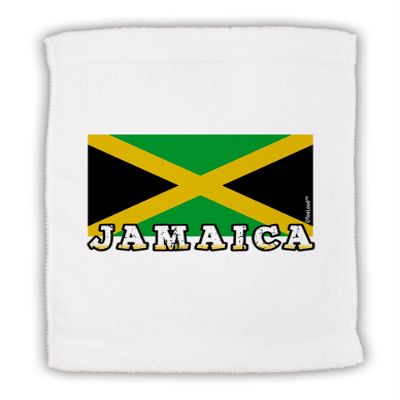 TOOLOUD Jamaica Flag Micro Terry Sport Towel 15" x 22"