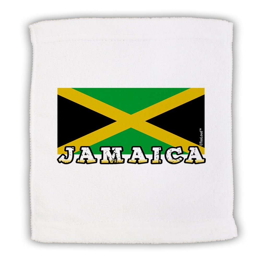 TOOLOUD Jamaica Flag Micro Terry Sport Towel 15" x 22"