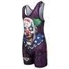 KO Sports Gear Unisex Wrestling Singlet for Adult Wrestlers - Wrestling Singlet for Men & Women - Bold Durable Uniform, Stretchy Breathable Material - Zombie Clown, Adult 3X-Large view 2