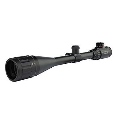 Wolf Warriors 6-24X50mm Adjustable Hunting Green Red Dot Illuminated Tactical Riflescope Reticle Optical Sight Scope
