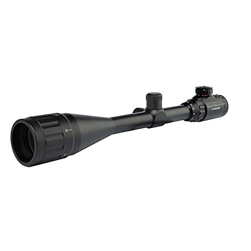 Wolf Warriors 6-24X50mm Adjustable Hunting Green Red Dot Illuminated Tactical Riflescope Reticle Optical Sight Scope
