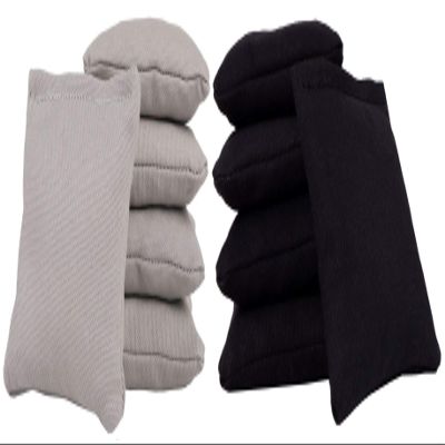 Cornhole Bags (Set of 10) Mini Size - Black/Grey 4" x 4" Cornbags
