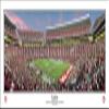 Alabama Crimson Tide Bryant Denny Stadium Tuscaloosa, AL 21 Yard Line - NCAA 13.5x39 Panoramic Poster. Frame Dimensions 15.5x41 Deluxe Double Matt & Black "Mahogany" Wood Frame with Plexi Glass #5029 view 1