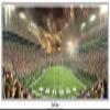 Alabama at Auburn Iron Bowl at Jordan Hare Stadium End Zone - NCAA Collage 13.5x39 Panoramic Poster. Frame Dimensions 15.5x41 Deluxe Double Matt & Black "Mahogany" Wood Frame with Plexi Glass #5006 view 1