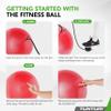 Tunturi Yoga Gym Ball - Red, 65 cm view 4