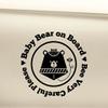 Baby Bear On Board Girl Vinyl Decal Laptop Car Truck Bumper Window Sticker - Black view 1