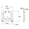 Marine Grade Stainless Steel Heavy-Duty Flush Lifting Handle, 3" x 2-1/4" view 3
