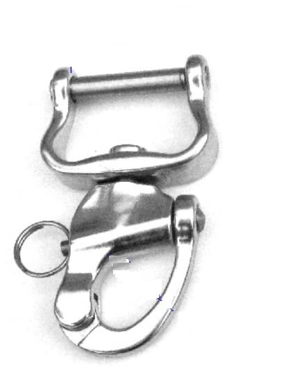 Marine Grade Stainless Steel Quick Release Pole Strap Snap Shackle