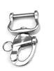 Marine Grade Stainless Steel Quick Release Pole Strap Snap Shackle view 1