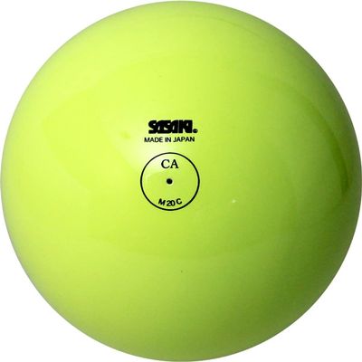 Sasaki M20C Rhythmic Gymnastics Hand Tool, Junior Ball, Lime Yellow, Diameter 5.9 inches (15 cm)