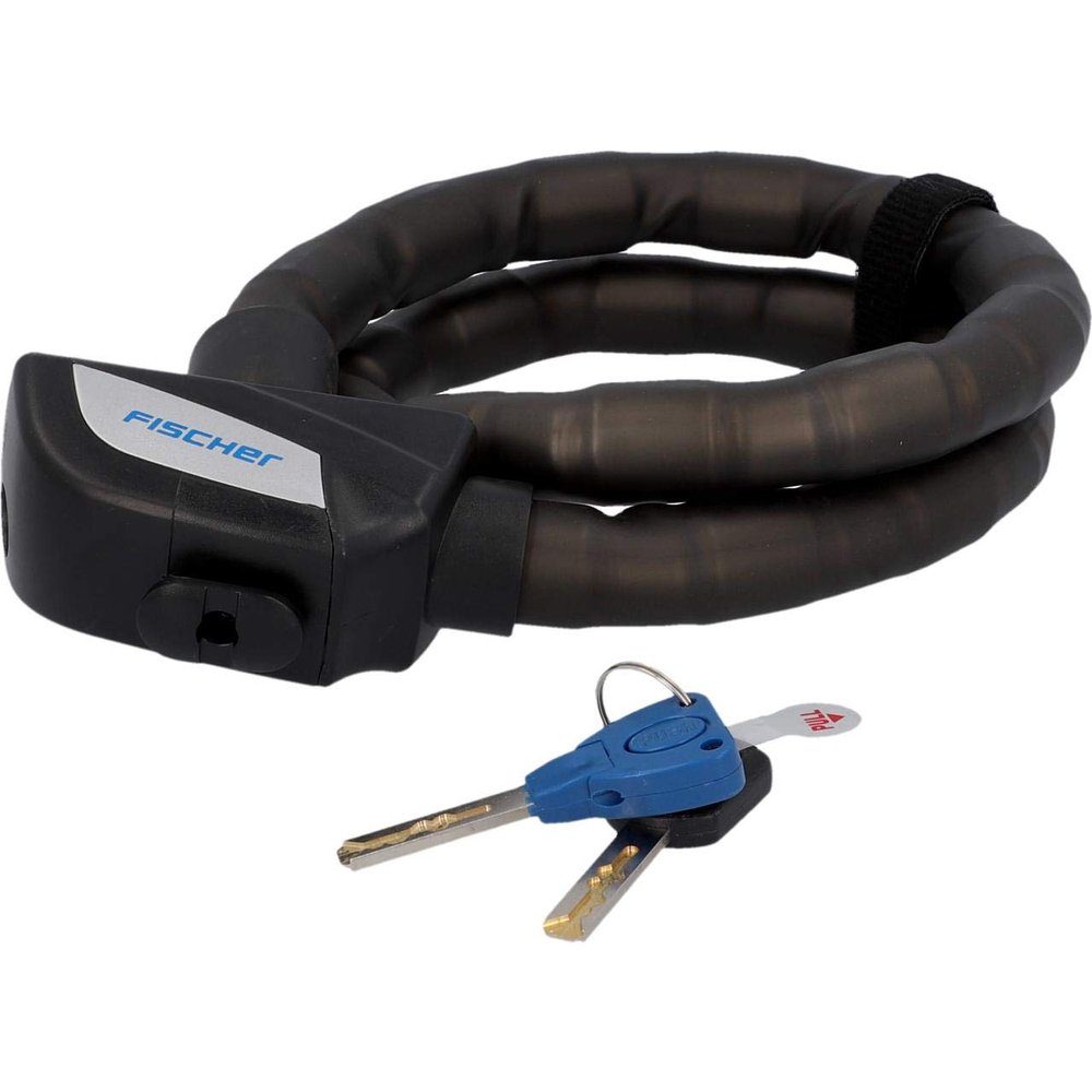 fischer Link Cable Lock Length 90 cm Diameter 24 mm, Black 90
