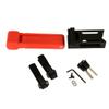 FISCHER 85891 Folding Lock with Bracket and 2 Security Keys | Red 85 cm view 1