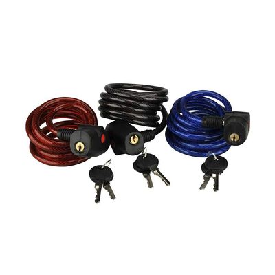 fischer Coil Cable Lock Family of 3 Diameter 8 mm, Assorted, 180, 85893