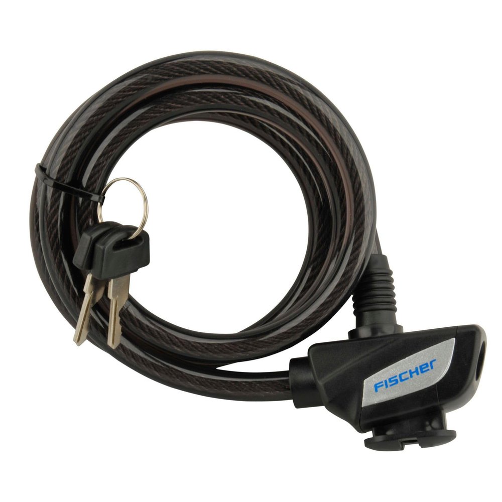 fischer Coil Cable Lock Diameter 10 mm Black 120 85907