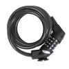 Fischer Spiral Lock Combination Bike Lock Length 120 cm Diameter 10 mm Black view 1