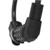 Fischer Spiral Lock Combination Bike Lock Length 120 cm Diameter 10 mm Black view 2
