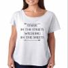 ALLNTRENDS Women's Dolman Stark in The Streets Wildling in The Sheets Top (2XL, Heather White) view 1