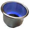 Whitecap S-3511BC Flush Mount Cup Holder with Blue Led Light - Stainless Steel view 1