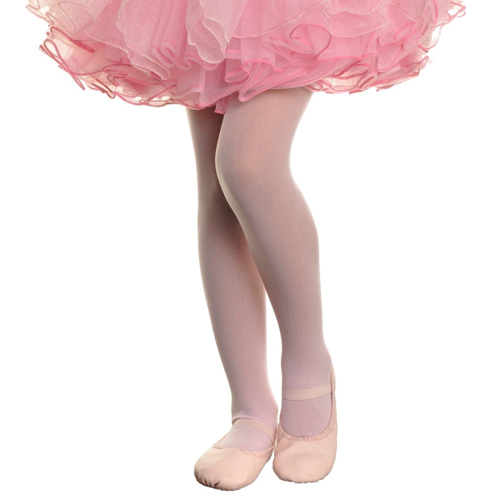 Angelina Girl's 40D Pantyhose Full Length Footed Ballet Tights (6-Pack), M036_L