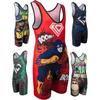 KO Sports Gear Unisex Wrestling Singlet for Youth Wrestlers - Wrestling Singlet for Boys & Girls - Bold Durable Uniform, Stretchy Breathable Material - Flash Hero, Youth Large view 1