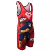 KO Sports Gear Unisex Wrestling Singlet for Youth Wrestlers - Wrestling Singlet for Boys & Girls - Bold Durable Uniform, Stretchy Breathable Material - Flash Hero, Youth Medium view 2
