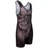 KO Sports Gear Unisex Wrestling Singlet for Adult Wrestlers - Wrestling Singlet for Men & Women - Bold Durable Uniform, Stretchy Breathable Material - Silver Skull, Adult Medium view 2