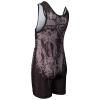 KO Sports Gear Unisex Wrestling Singlet for Adult Wrestlers - Wrestling Singlet for Men & Women - Bold Durable Uniform, Stretchy Breathable Material - Silver Skull, Adult Medium view 3