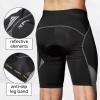Santic Cycling Men's Shorts Biking Bicycle Bike Pants Half Pants 4D Coolmax Padded Grey XXL view 4