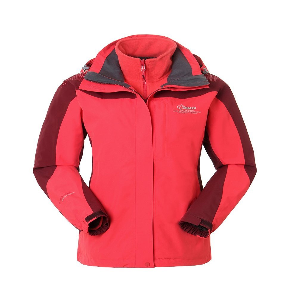 Scaler Women's 3 in 1 Waterproof Windbreaker Rain Jacket