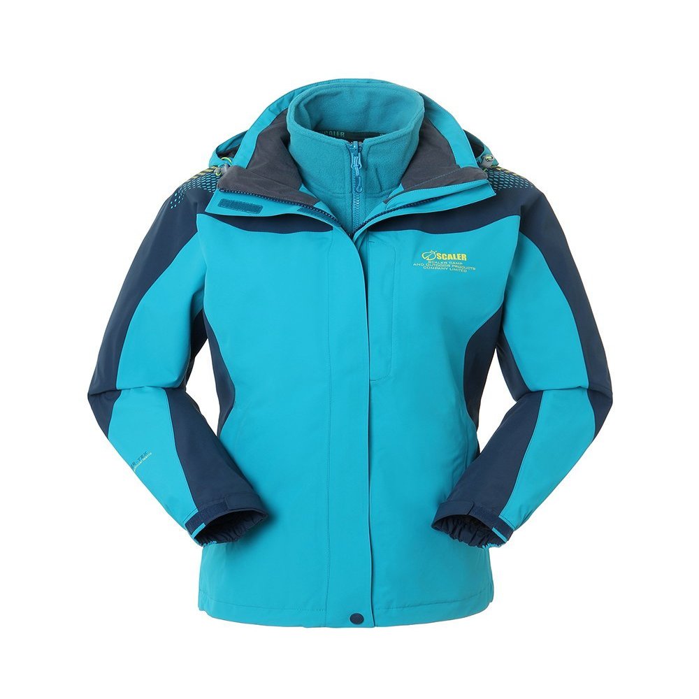 Scaler Women's 3 in 1 Waterproof Windbreaker Rain Jacket