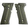 StonerCNC Full Checker G10 Grips Designed to Fit Beretta Vertec & M9A3 Will Fit Vertec Series (OD Green Black) view 1