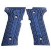 StonerCNC Full Checker G10 Grips Designed to Fit Beretta Vertec & M9A3 Will Fit Vertec Series (Blue Black) view 1