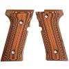 StonerCNC Full Checker G10 Grips Designed to Fit Beretta Vertec & M9A3 Will Fit Vertec Series (Orange Black) view 1