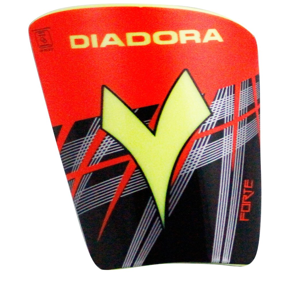 Diadora Forte Shin Guard (Black / Matchwinner / Fluo Orange, Small ,7")