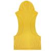 FEESHOW Men's Hooded Gym Tank Top Stringer Bodybuilding Vest Workout Muscle Shirt Yellow X-Large view 2